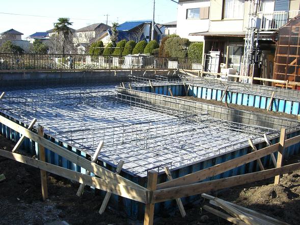 大賢工務店モデルハウス 基礎工事