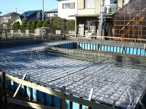大賢工務店モデルハウス 基礎工事