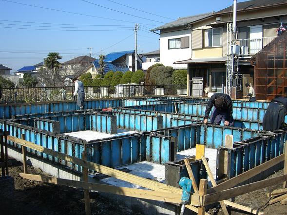 大賢工務店モデルハウス 基礎工事
