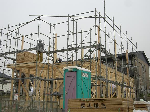千葉市L様新築工事 上棟